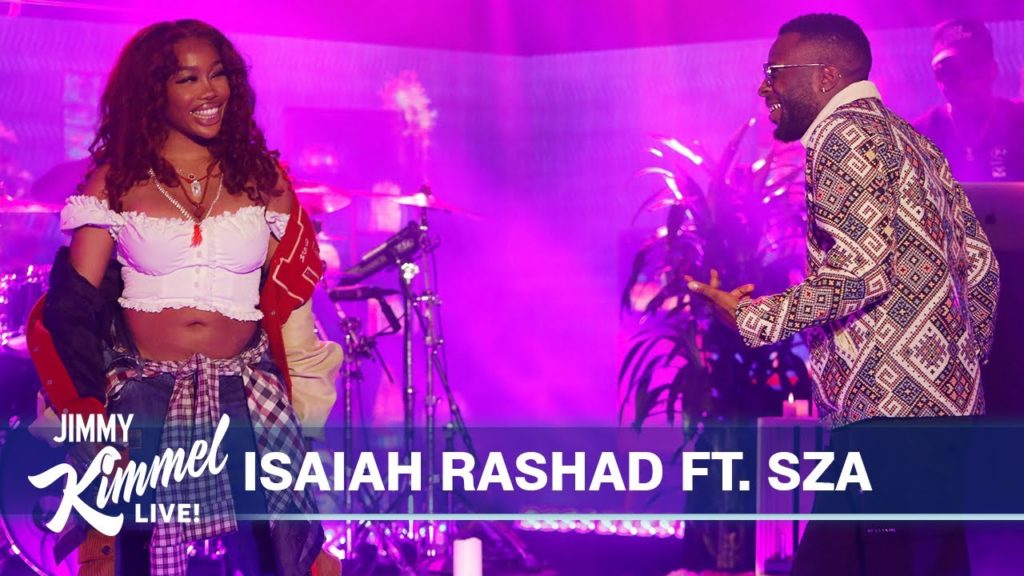 On Jimmy Kimmel Live!, Isaiah Rashad performs "Score" with SZA.