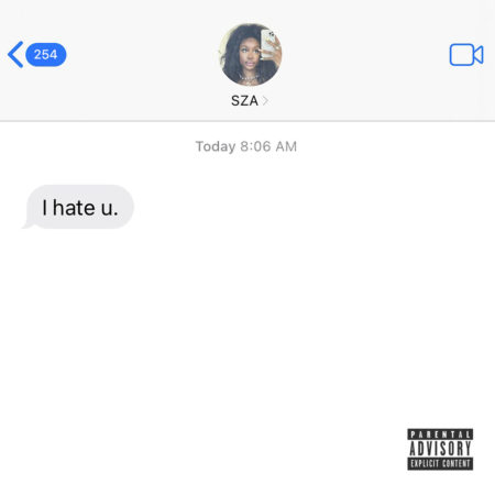 "I Hate You" is officially released by SZA